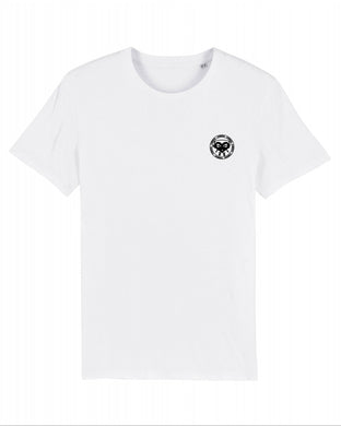 Vibena new style t-shirt. White with black Vibena character logo (front logo only) **Free UK Postage**