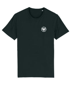 Vibena new style t-shirt. Black with white Vibena character logo (front and back logo) **Free UK Postage**