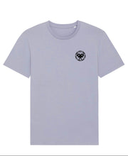 Vibena new style t-shirt. Lavender with black Vibena character logo (front and back logo) **Free UK Postage**