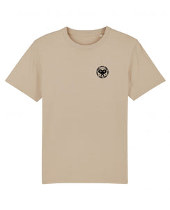 Vibena new style t-shirt. Desert dust with black Vibena character logo (front logo only) **Free UK Postage**