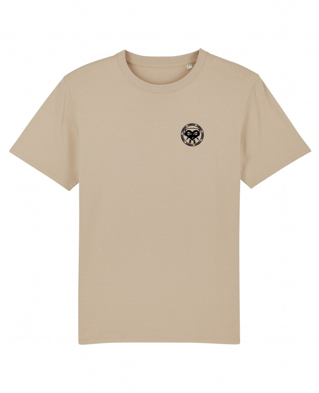 Vibena new style t-shirt. Desert dust with black Vibena character logo (front logo only) **Free UK Postage**