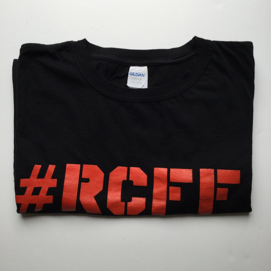 #RCFF Black T-Shirt / Red Logo *FREE UK POSTAGE*
