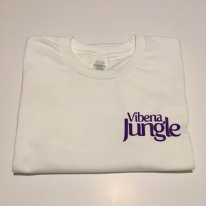 Vibena Jungle White T-Shirt / Purple Logo *FREE UK POSTAGE*