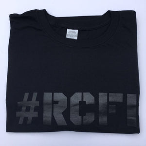 #RCFF Black T-Shirt / Black Logo *FREE UK POSTAGE*