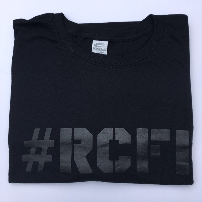 #RCFF Black T-Shirt / Black Logo *FREE UK POSTAGE*