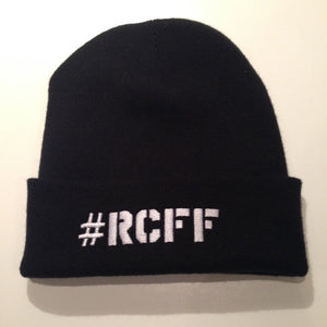 Black Beanie Hat with stitched White #RCFF logo *FREE UK POSTAGE*