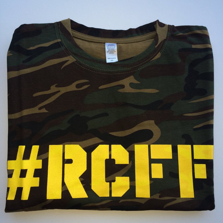 #RCFF Camo T-Shirt / Yellow Logo *FREE UK POSTAGE*