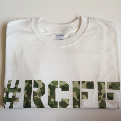 #RCFF White T-Shirt / Camo Logo *FREE UK POSTAGE*
